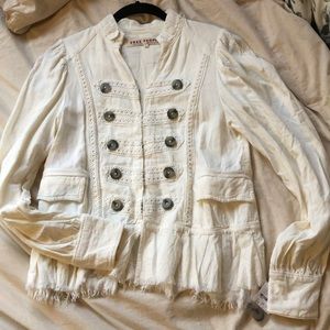 Free People white/Cream shirt